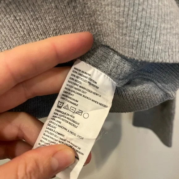 Prana Gray Knit Sweater Womens Small - Picture 5 of 7